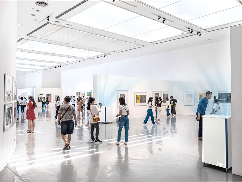 Luftklar Luftreiniger in einem Museum