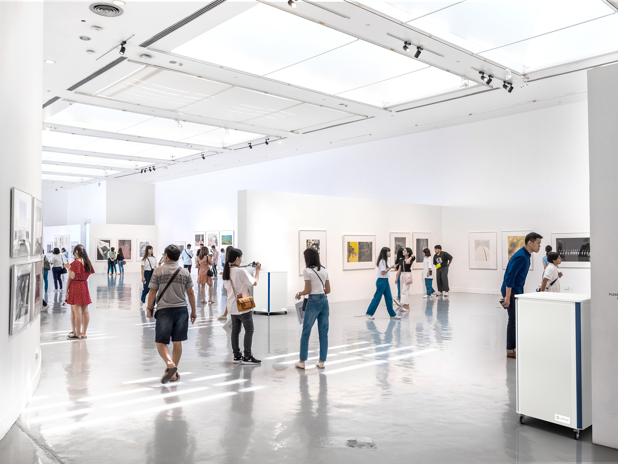 Luftklar Luftreiniger in einem Museum